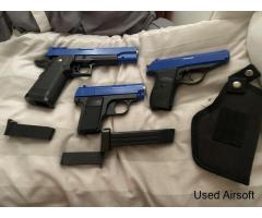 3 airsoft spring two tone with holster