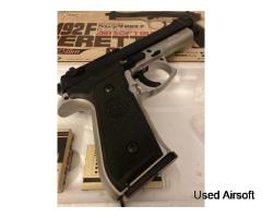 Vintage 1986 Yonezawa M92F Custom Beretta Airsoft Pistol In Original Packaging - Image 4