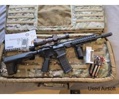 BRAND NEW G&G SGR556 Airsoft Rifle VERY LATEST G3 SPLIT GEARBOX INC REMOTE 338 FPS