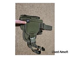 Invadergear green drop leg holster