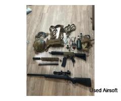 HPA Airsoft gun Polarstar Jack and ssg-10 sniper