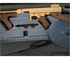 King arms gold plated tommy gun