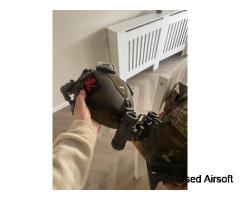Airsoft helmet w/ accessories