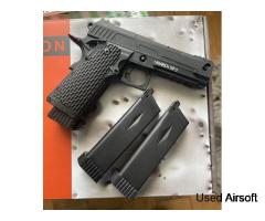 new Novritsch SSP5 4.3 Hi-Capa Split Slide GBB Pistol with free extra mag 07824633667