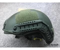 Level 3A Ballistic Helmet - Medium/Large - FAST style - Green - new/unused