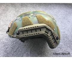 Level 3A Ballistic Helmet - Medium/Large - Maritime Style w/ replica Opscore shroud - new/unused