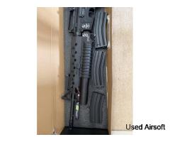 M16A4 w/M203 (SCARFACE) – Quick Change Spring System +ETU, FULL METAL With battery - Image 2