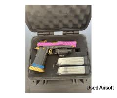 Custom TM Goldmatch Hi Capa with chrome mags and hard case
