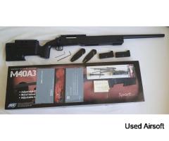 ASG M40A3 SNIPER . BRAND NEW + UPGARDES.
