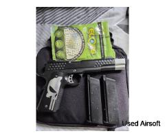 Gas pistol night hawk
