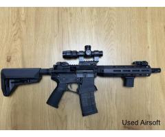 EMG Lancer Systems L15 Defense M4/AR-15 AEG; 8", Real Carbon Fibre