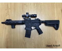 EMG Lancer Systems L15 Defense M4/AR-15 AEG; 8", Real Carbon Fibre - Image 2