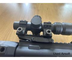 EMG Lancer Systems L15 Defense M4/AR-15 AEG; 8", Real Carbon Fibre - Image 3