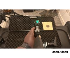 Crosman AK-1 BB Rifle + Hard Case, Red/green Dot Sight, Spiral Silencer - Image 4
