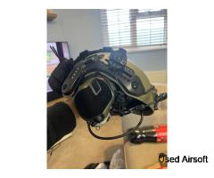 M-tec PTS helmet, Earmor m32 headset Earmor PTT complete set