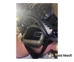 M-tec PTS helmet, Earmor m32 headset Earmor PTT complete set - Image 3