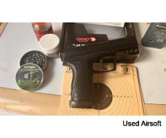 Air pistol accessories bundle – pellets, BBs, oil, grease, targets, boxed GAMO pistol - Image 3