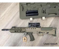 ARES L85-A3 EFCS Deluxe Airsoft Rifle – With Grip Bipod & Red Dot Sight