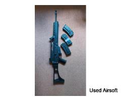 Airsoft G36 plus case, vest, helmet, mask etc