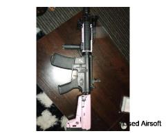 Delta Armoury M4A1 with 5x 130 mid caps, 1x pressure switch flashlight and amplifier - Image 2