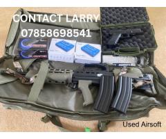 ICS L85 electric rifle and glock