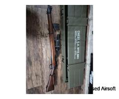 Lee Enfield No.4 Mk1 Sniper Airsoft Rifle - CLA-005 - Fully Working - Boxed - Image 4