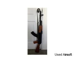 CYMA CM.046A AK47 AK-Style Electric AEG Airsoft Rifle w/ Wood Furniture