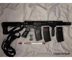 G&G Armament CM16 Wild Hog 9″ Keymod AEG Bundle