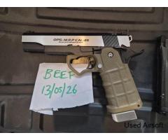 Tokyo Marui hi capa 5.1 full metal with 9 ball grip
