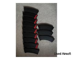 9 Cyma Ak74 magazines and 3 nuprol Ak47 magazines - Image 2