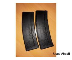 Nuprol M4/AR-15 AEG 130rnd Black Mid Cap Magazine x2 Bulk Bundle Joblot