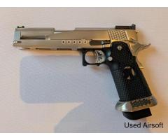 Armorer Works HX2201 6 inch 5.1 Dragon GBB Pistol (Silver)