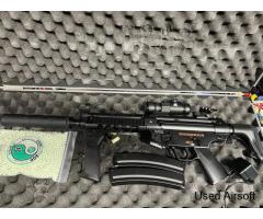 Used Echo1 Full Metal MP4 Airsoft Gun - Black - W/ Mods Working Bundle