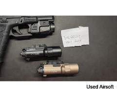 Pistol Torches Surefire X300 FDE and Black, Streamlight TLR-7X Black