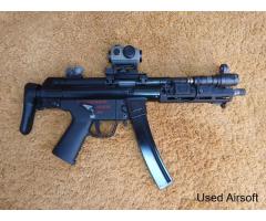 WE Apache mp5 gbbr with 3 mags claw mount and mlok handguard. - Image 4