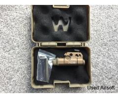 WADSN XC2 Pistol Flashlight - Red laser - FDE