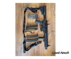 Cyma Platinum 9mm Rapid Strike AEG Carbine (SBR - Black - CM106B)