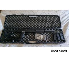 SSX 303 Novertisch sniper DMR gas rifle with box and magazines