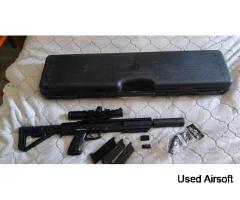SSX 303 Novertisch sniper DMR gas rifle with box and magazines - Image 4