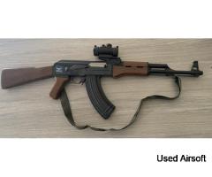G&G AK47 – Stage 3 Upgrade (Adzzy’s Armoury) + Metal Receiver + Optic Rail & Red Dot