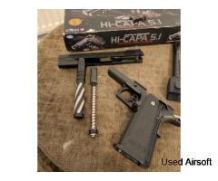 Tokyo Marui Hi-Capa 5.1 GBB Pistol w/ HPA Setup & Tracer Unit - Image 3