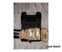 8Fields Tactical Jump Plate Carrier Vest V2 Bundle Black