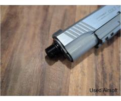 Cybergun Colt 1911 Railed Co2 Blowback Pistol (Silver) - Image 4