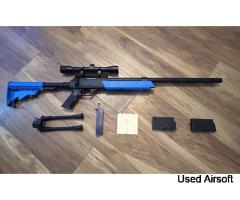 NUPROL T96 Two Tone Spring Powered Bolt Action Airsoft Sniper Rifle - Image 2