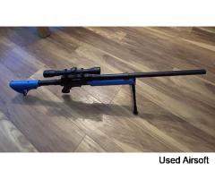 NUPROL T96 Two Tone Spring Powered Bolt Action Airsoft Sniper Rifle - Image 3