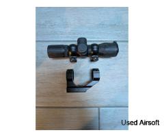 NcSTAR 4x30 Rubberized Mil Dot Red/Green Illuminated Scope
