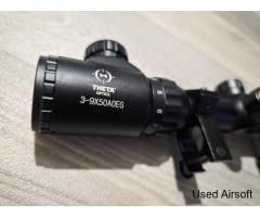 Theta Optics 3-9x50 AOEG Illuminated Rifle Scope - Image 3