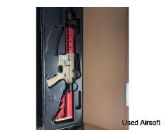 CYMA CM.506 M4A1 RIS CQB AEG Rifle, two tone blue and tan