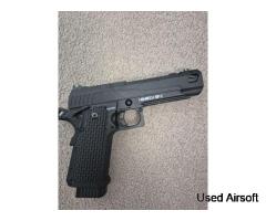 Novritsch ssp 5 gas blowback pistol with 3 magazines