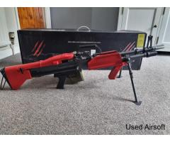 Barely Used A&K M60 MK43 with upgraded Bullgear boxmag